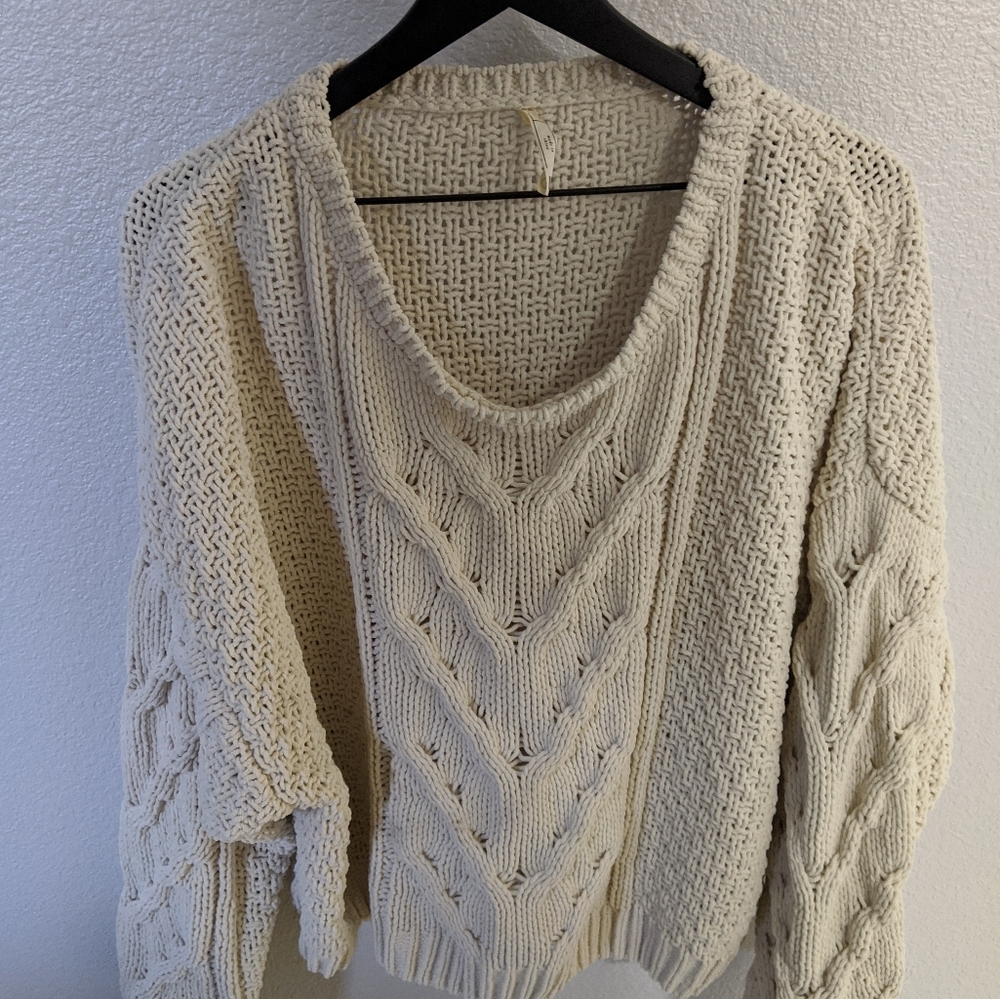 Oversized knit sweater